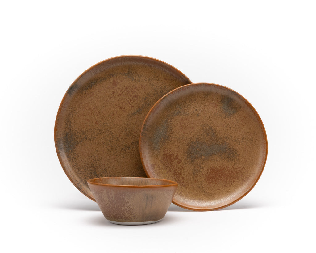 HAAND Hestia 3-Piece Dinner Setting – Handcrafted Porcelain Place Setting