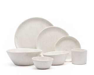 HAAND Hestia 7-Piece Dinner Setting – Handcrafted Porcelain Dinnerware Set