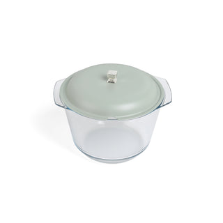 Jiwar Deluxe Gold Engraved Soup Buffet Mint Green & Silver | Luxury Serveware