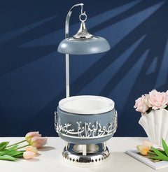 Jiwar 2.5-Liters Chafer – Haze Blue & Silver, Compact Buffet Food Warmer for Parties