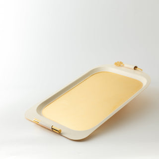 Mirral - Serving Tray - White & Gold
