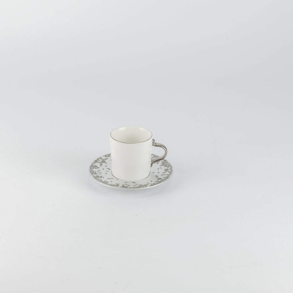 Nourhan - Espresso/Turkish Coffee Set (12-Pc) - Silver