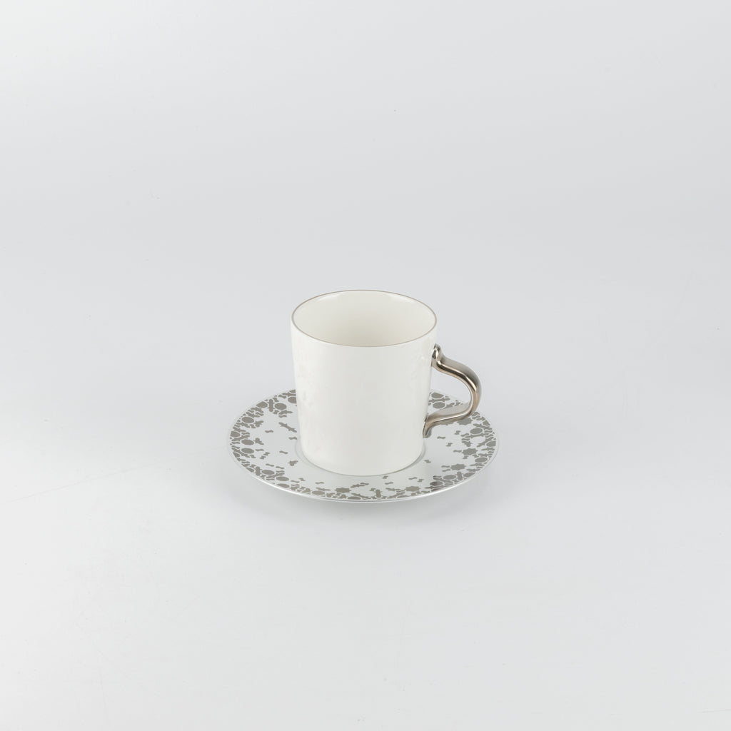 Nourhan - Cappuccino Set (12-Pc) - Silver