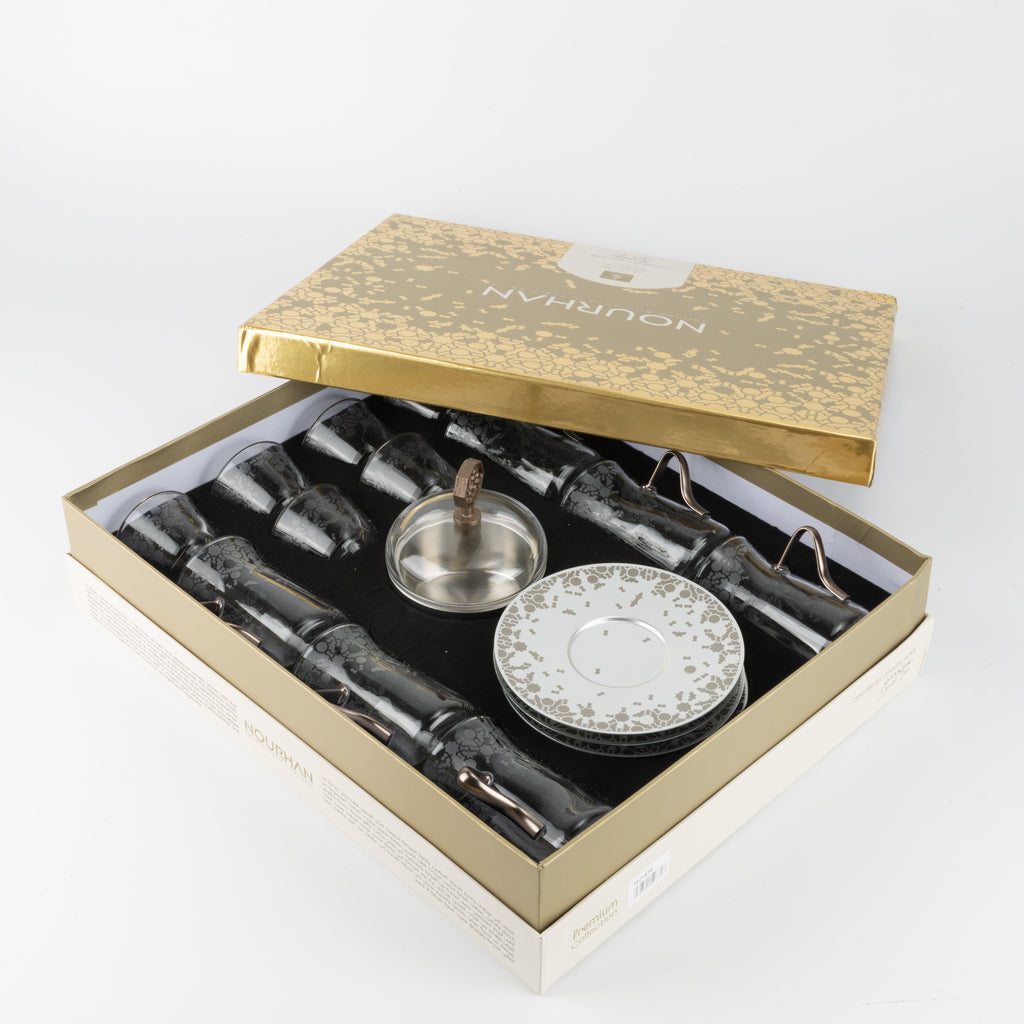 Nourhan -  Tea Set (19-Pc) - Silver