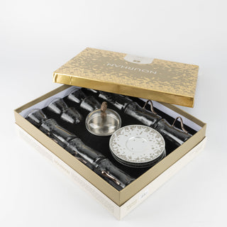 Nourhan -  Tea Set (19-Pc) - Silver
