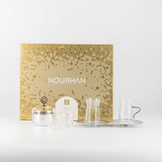 Nourhan -  Tea Set (19-Pc) - Silver