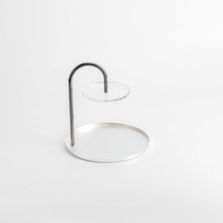 Nourhan - 2 Tier Plate - Silver