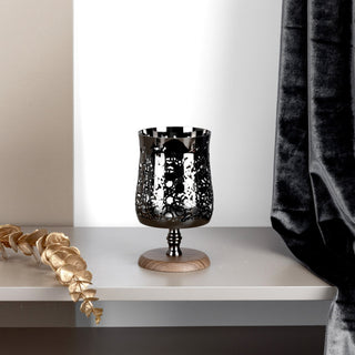 Nourhan - Medium Candle Holder - Black Walnut
