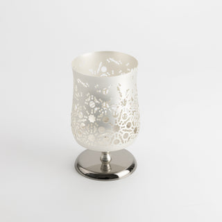 Nourhan - Medium Candle Holder - Silver