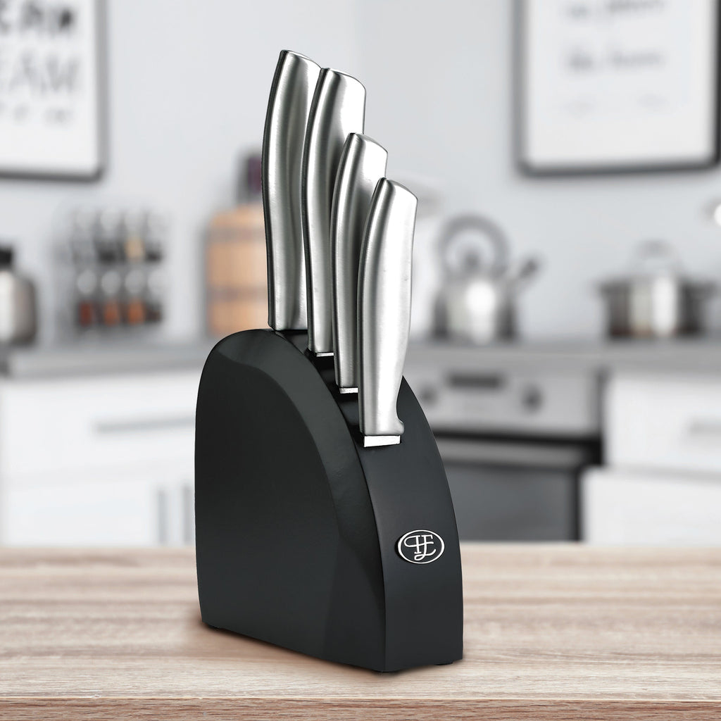Hampton Forge Kobe 5-Piece Cutlery Block Set, stainless steel (view 4)