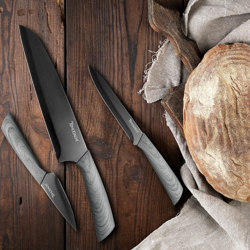 Hampton Forge Raintree Ash 3-Piece Cutlery Set, plastic/stainless-steel (view 2)