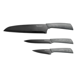 Hampton Forge Raintree Ash 3-Piece Cutlery Set, plastic/stainless-steel