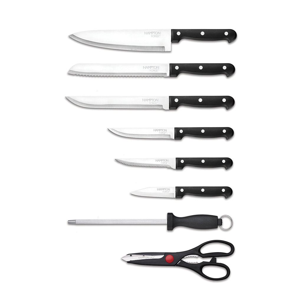 Hampton Forge Brighton 14-Piece Cutlery Block Set, wood/acacia/stainless (view 3)