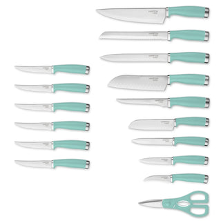 Hampton Forge Epicure Pistachio 17-Piece Cutlery Block Set, wood/acacia/stainless (view 4)