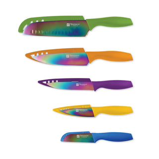 Hampton Forge Titanium 10-Piece Cutlery Set, plastic/stainless-steel