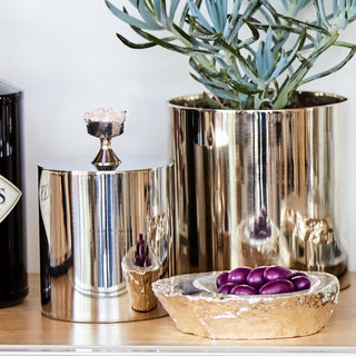 Hospitality Silver & Crystal Ice Bucket