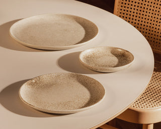 HAAND Hestia Salad Coupe Plate – Handcrafted Porcelain Dinner Plate