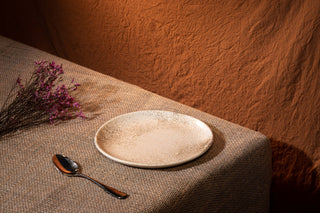 HAAND Hestia Salad Coupe Plate – Handcrafted Porcelain Dinner Plate