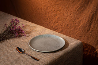 HAAND Hestia Salad Coupe Plate – Handcrafted Porcelain Dinner Plate