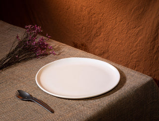 HAAND Hestia Dinner Coupe Plate – Handcrafted Porcelain Dinner Plate