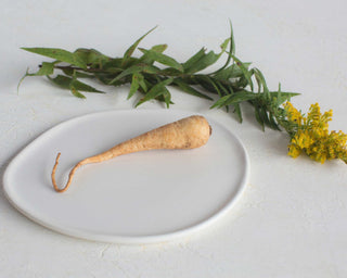 HAAND Ripple Salad Plate – Handcrafted Porcelain Plate