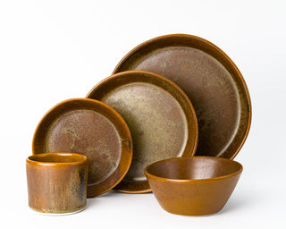 HAAND Skali 5-Piece Dinner Setting – Handcrafted Porcelain Dinnerware Set
