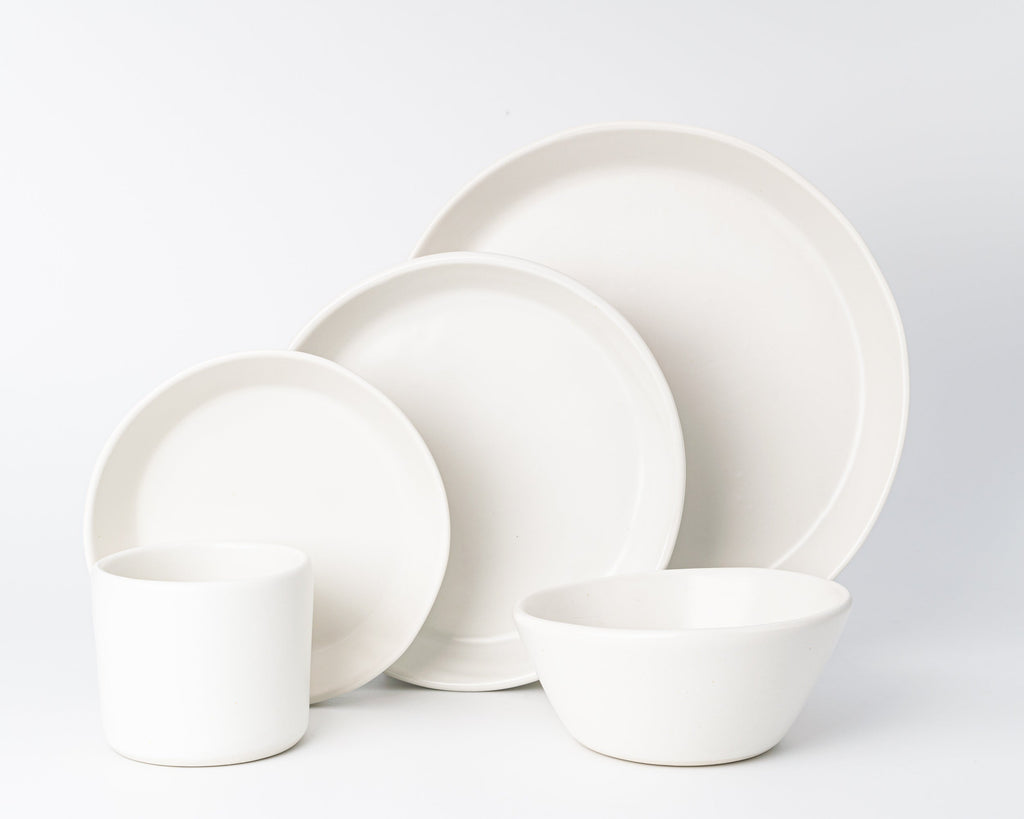 HAAND Skali 5-Piece Dinner Setting – Handcrafted Porcelain Dinnerware Set
