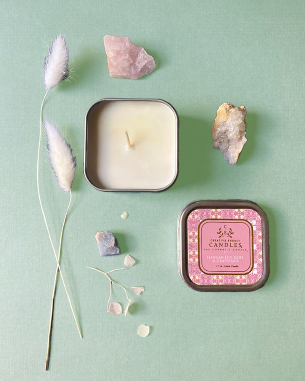 Hannah Lily, Rose & Grapefruit Soy Lotion Candle – Floral Citrus Blend