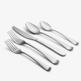 Cambridge Rhiannon Satin 20-Piece Flatware Set, 18/0 stainless steel