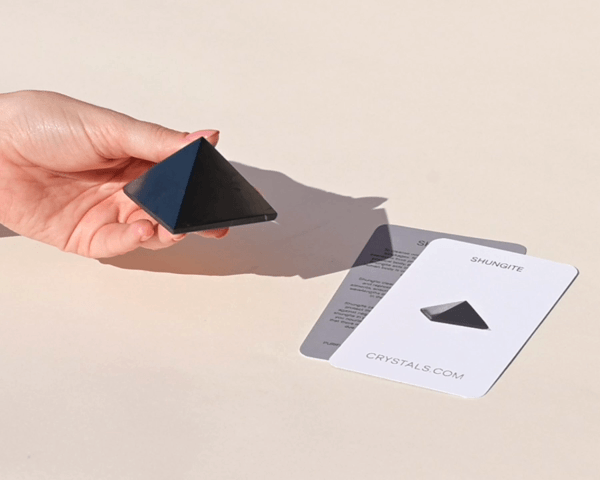 Shungite Pyramid – EMF Shielding & Energy Protection