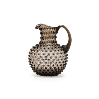 Hobnail Glass Creamer Jug in Smokey Amaro – 1 Liter