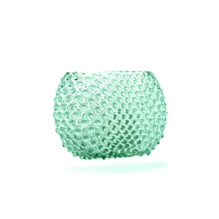 Hobnail Glass Vase in Capri Sea – Optic