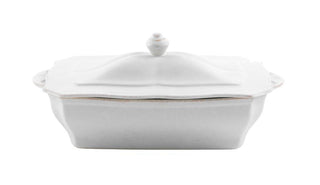 COSTA NOVA – Casafina Impressions Covered Rectangular Casserole 63 oz., White – Oven-to-Table Dish