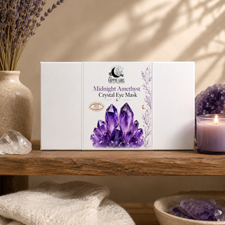 Midnight Amethyst Crystal Eye Mask – Cooling Gemstone Spa Ritual