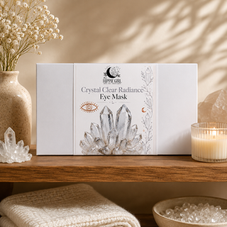 Clear Quartz Crystal Eye Mask – Cooling Luxury Spa & Relaxation Ritual