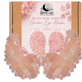 Rose Quartz Under Eye Mask – Cooling Crystal Eye Mask Set