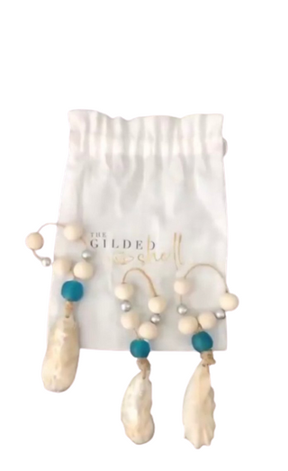 Sea Side Gilded Oyster or Starfish Ornaments – Set of 3