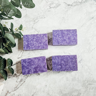Oakmoss Lavender Scrub Soap Bar – Clean Herbal Exfoliating Cold Process (4.5–4.9 oz)