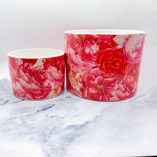 Rose Floral Ceramic Cachepots – Rose Marie & Rose Bud Styles