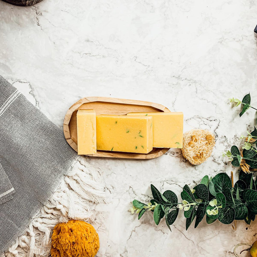 Grapefruit Tangerine Artisan Soap Bar – Bright Citrus Cold Process (4.5–4.8 oz)