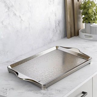 Nourhan- Serving Tray - silver