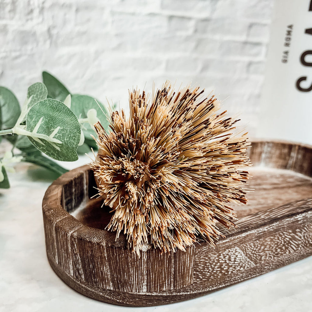 Natural Sisal Cleaning Brush – Beech Wood Eco-Friendly Kitchen Scrubber
