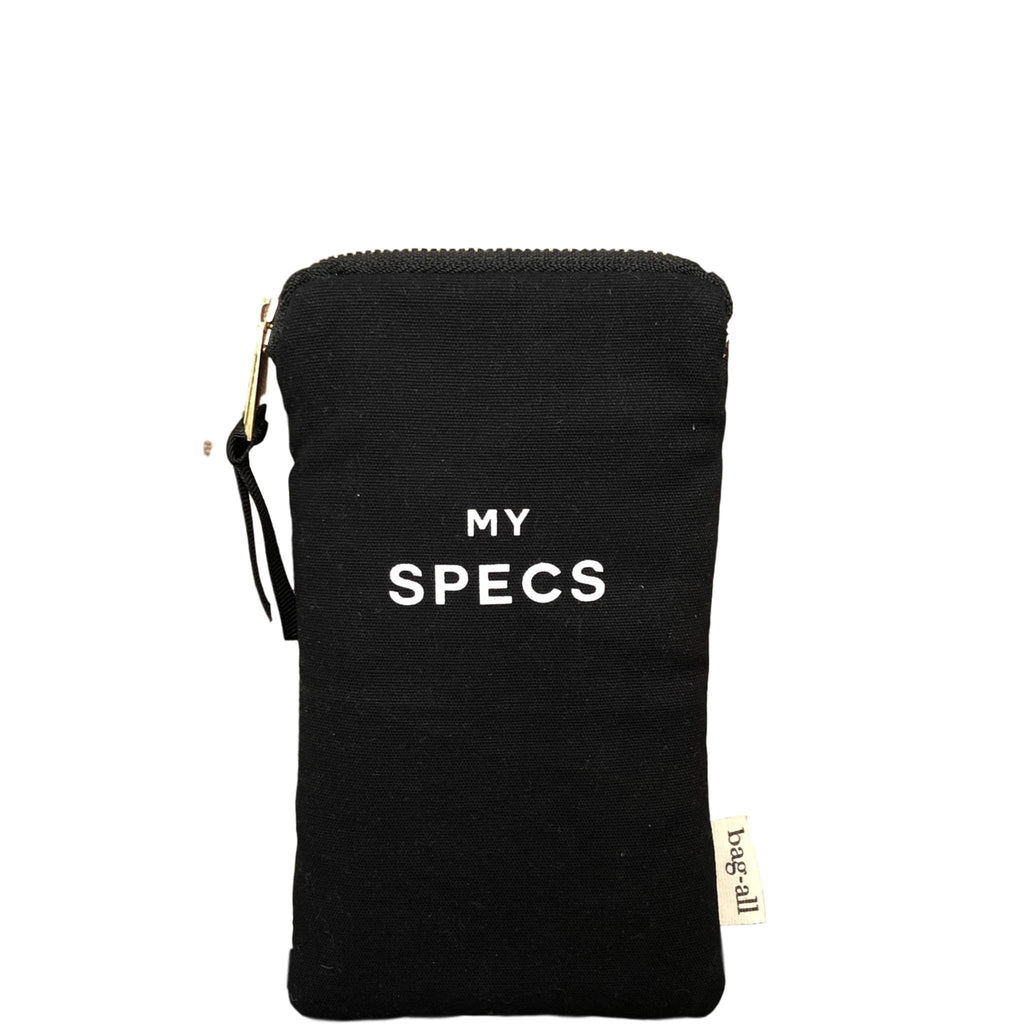 My Specs Glasses Case with Outside Pocket – Black