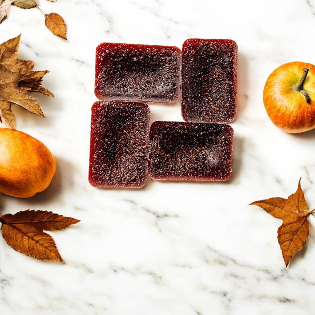 Natural XL Apple Bourbon Wax Melts – Winter Evening Collection (4 Cubes)