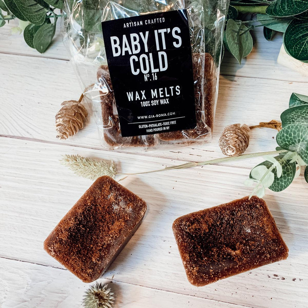 Natural XL Gingerbread Spiced Latte Wax Melts – Baby It’s Cold Collection (4 Cubes)
