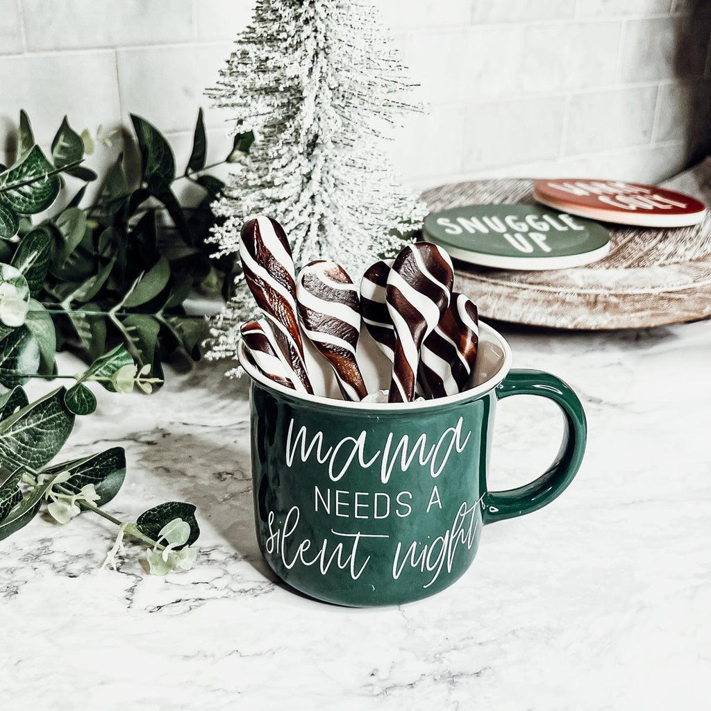 Holiday Edible Sugar Spoons – Peppermint, Cinnamon or Hot Cocoa (Set of 6)