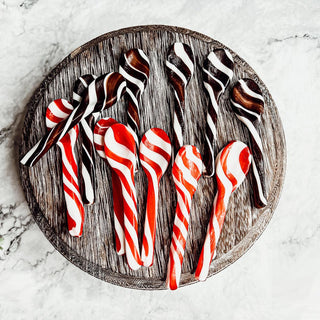 Holiday Edible Sugar Spoons – Peppermint, Cinnamon or Hot Cocoa (Set of 6)