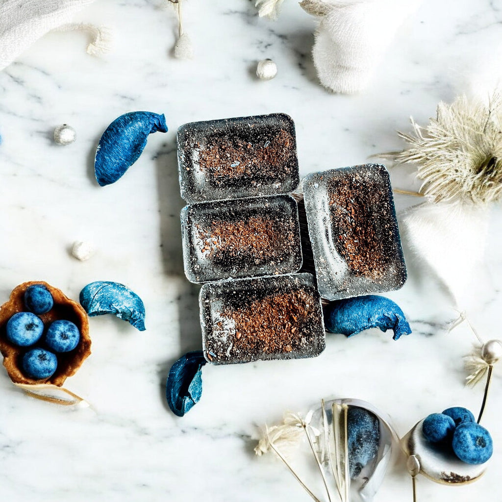 Natural XL Blueberry Crumb Wax Melts – Farmhouse Bakery Fragrance (4 Cubes)