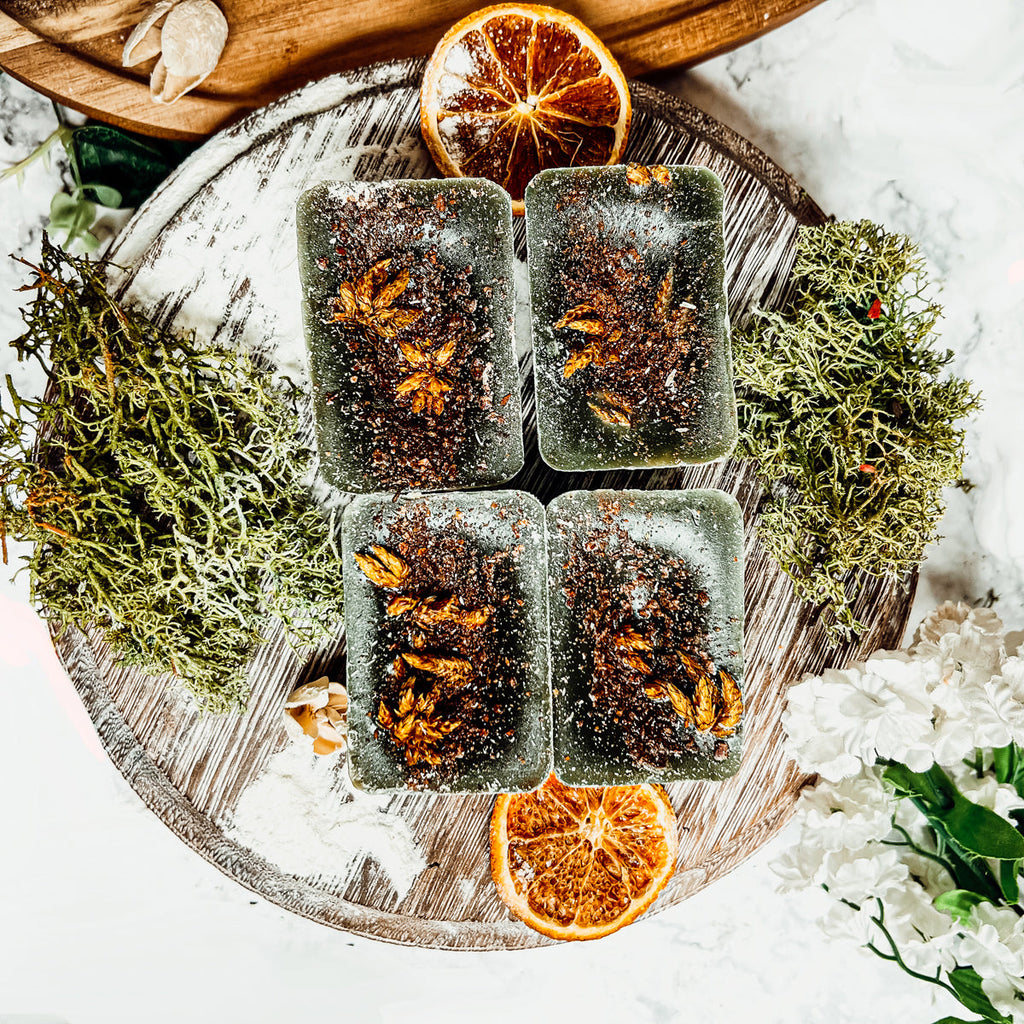 Natural XL Secret Garden Wax Melts – Fresh Citrus & Tropical Blend (4 Cubes)