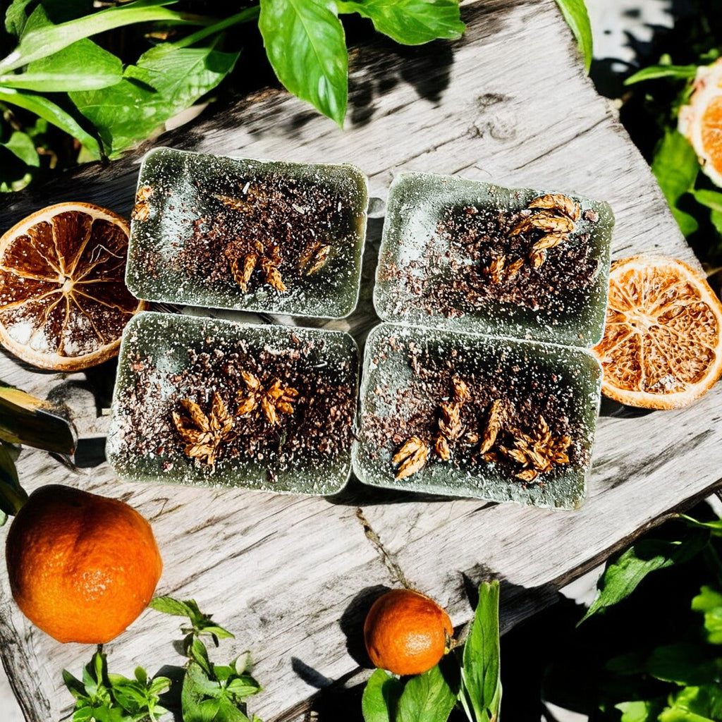 Natural XL Secret Garden Wax Melts – Fresh Citrus & Tropical Blend (4 Cubes)